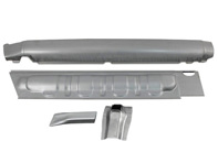 Door Sill Inner & Outer Panels with Jack Panels Kit. Porsche 911 1966-08/73 - 91150112403, 91150112303, 591077, 591078, 1682500270, 1682500280
