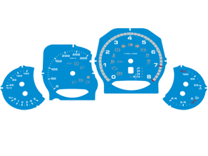 表盘面套装，KMH。保时捷 958 Cayenne turbo / turbo S