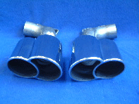 Exhaust tail pipe conversion for Porsche 996 Turbo Rear Bumper - 99611135102, 99611135202, 99611110800, 3606409601, 99611135103, 99611135203