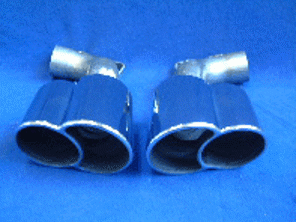 Ombouw uitlaatpijp voor Porsche 996 Turbo achterbumper - 99611135102, 99611135202, 99611110800, 3606409601, 99611135103, 99611135203