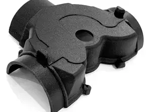 Halbes T-Stück des Heizluft-Steuerkastens. Porsche 911 - 91157104907, 91157105007, 90157104932, 90157105032, 91157104901, 91157104903, 91157104905, 91157105001, 91157105003, 91157105005, 91157105006 - 901 571 050 32 T-PIECE