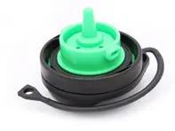 Cap with retaining strap for fuel tank. Porsche 970 Panamera - 97020124106, 97020124104