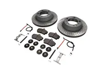 Paquete de pastillas de freno y discos de freno TRASEROS Porsche 997 C4 Sebro - 99635240104, 98635293911, 99661236501