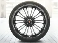 20'/21' 918 Spyder in Platinum (zijdemat) lichtmetalen velgen & zomerbanden Origineel Porsche - 91804460004