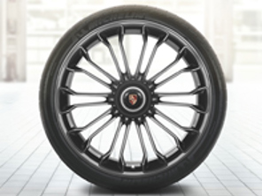 20'/21' 918 Spyder in Platinum (satin-matt) alloy wheels & summer tyres Original Porsche - 91804460004