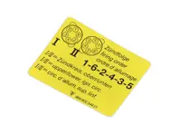 Sticker Firing Order. Porsche 964 / 993 - 96460254401