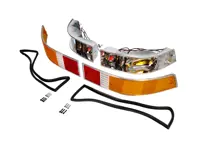 带镀铬轮辋透镜的指示灯和透镜后部套件。保时捷 911 - 91163140333, 91163140433, 91163193900, 91163194000, 91163192303, 91163192403, 91163197100, 91163197101