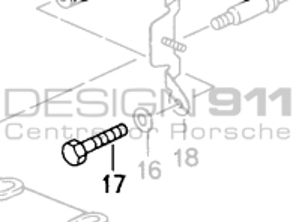 Getriebehalterung Stützsechskantschraube. Porsche 993 C2 TIPTRONIC - 90007503209