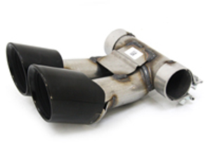 Auspuffendrohr, schwarz. Porsche 981 Cayman / 981 Boxster - 98111136162, 98111136161, 98111136160