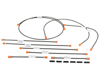 Brake line kit. Porsche 911 1967-68 LHD - 90135560301, 90135560401, 90135561102, 90135561200, 90135561900, 90135562001, 90135562200, 90135562700, 91435569100, 9013556200Y - 1661500410
