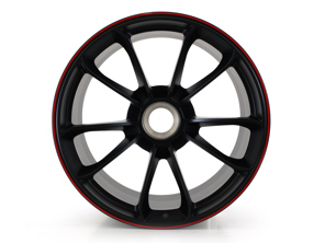 Llanta de aleación delantera de 20 pulgadas negra con borde rojo para Porsche 991 GT3 - 99136416883TR0, 99136416883, 99136416882TR0, 99136416882