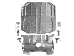 Floor Pan & Pedal Aera Komplett-Kit. Porsche 911 08/1967-07/1989 - 91150280000, 90150135901GRV/1, 90150136001GRV/1, 91150195002/1, 90150195200/1, 91150105299, 91150105198, 90150106323/1, 90150195100/1, 90150106323, 90150135901GRV, 90150136001GRV, 91150195002, 90150195100, 90150195200