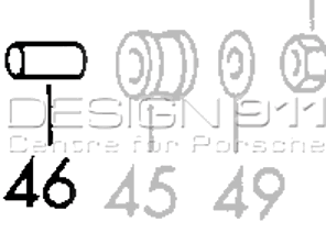 Casquillo amortiguador. Porsche 911/912 - 90133351300, 90133351302