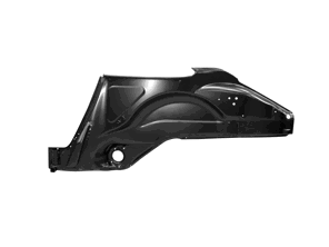 Achterwielbehuizing (binnenvleugel) - Compleet. Porsche 911 Coupé 1965-1973 - 91150101722, 91150101822, 91150101700, 91150101800, PCG50101722, PCG50101822, PCG50101700, PCG50101800 - 1682400470, 1682400480