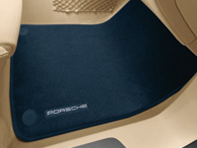Alfombrillas con ribete de nobuk. Porsche 970.1 Panamera 2010 RHD - Volante a la derecha - 97055106301dk4