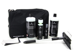 Kit de cuidado de limpieza de coche y bolsa impermeable original Porsche - 00004400104, 00004400103