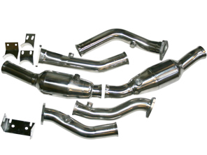 Abgaskatalysator-Set. Porsche 993 C2 / 993 C4 - 993PO93260S, 1620300210, 92.312S, PO-93260S, 99311321316, 99311321338, 99311321343, 99311321344 - 1620300210