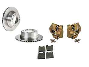 Achterremklauw, schijf en remblokkenset. Porsche 911 1969-83 - 91135290700, 91135290800, 90135204114, 91135295003, 91135295005, 91135295004