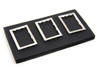 Frame for window switch, Set of 3. Porsche 911 73-89 / 964 / 993 - 91161363520