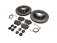 Brake Disc Package with Sport BREMBO Brake Pads Porsche 996 1997-04 - 07B31415, 99635240X02BRE, 99635240X02, 99661236501, 99635208602, 99635208600