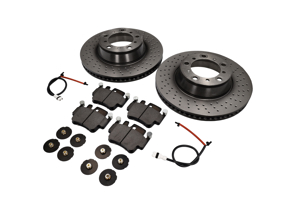 Bremsenpaket mit PAGID Street+ Bremsbelägen für Porsche 996 (1997–2004) - 07B31415, 99635240X02BRE, 99635240X02, 99661236501, 99635208602, 99635208600, T8028SP2001