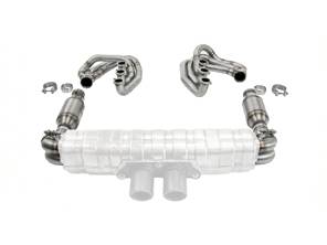 CARGRAPHIC GT Sport排气系统，复古风格，带ID42 GT消音器，无加热功能，无阀门，适用于GT3消音器。保时捷964 Carrera 2/4/RS - 96411104504, 96411104605, 96411104502, 96421103905, 96421103932, 96421104004, 997111027A1