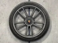 911 Turbo S 20/21 pouces, Platine (satiné) Jantes alliage et pneus hiver Porsche d'origine - 992044603AC