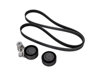 Levier, poulie et courroie de tendeur de courroie de transmission. Porsche 718 Boxster/Cayman 2.5L - 0PB145257, 9A210221100, 0PB903308, 9A210222500