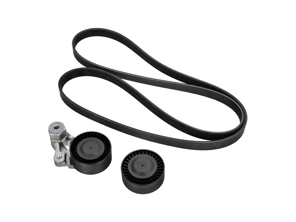 Drive belt tensioner lever, pulley & Belt. Porsche 718 Boxster / Cayman 2.5L - 0PB145257, 9A210221100, 0PB903308, 9A210222500