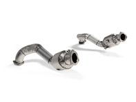 Jeu de tuyaux de liaison Akrapovic (titane). Porsche 718 Cayman GT4 RS / Boxster Spyder RS - L-PO/T/17, 9GT254350B, 9GT254350C, 9GT254351B, 9GT254351C - L-PO/T/17