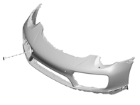 Le pare-choc avant. Porsche 991.2 Turbo 2017>> - 99150591200, 99150591201