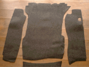 后备箱地毯套装。保时捷 911 1969-73 (LWB)