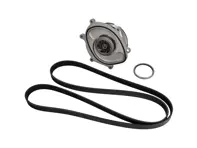 水泵、皮带和恒温器套件。适用于保时捷 981 Boxster / Cayman / 保时捷 991.1 - 0PB121035A, 9A110221800, 0PB903137A, 9A110222602, 9A110622603, 9A712111000, 9A110655900, 0PB121688