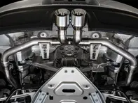 AWE Track edition exhaust system with Silver tips for Porsche 718 Boxster / Cayman - 3010-32038, 3010