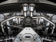 AWE Track edition exhaust system with Silver tips for Porsche 718 Boxster / Cayman - 3010-32038, 3010
