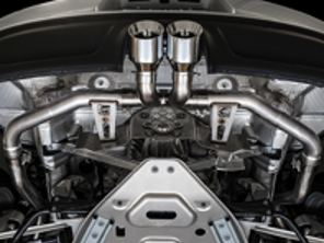 适用于保时捷 718 Boxster / Cayman 的 AWE Track 版排气系统（带银色尖端） - 3010-32038, 3010