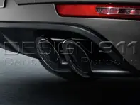 Exhaust Sports tailpipes BLACK. Porsche Macan Turbo - 95B04420010