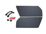 RS Door Panel Kit, with RED pull straps. Porsche 911/930/964/993 - 96455503X00, 964555830RD, 964555251008YR