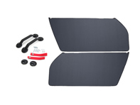 Kit de panneau de porte RS, avec sangles de traction ROUGES. Porsche 911/930/964/993 - 96455503X00, 964555830RD, 964555251008YR
