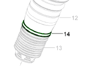 Abrazadera Amortiguador Delantero (tipo Suspensión Neumática). Porsche 970 Panamera - 97034360300