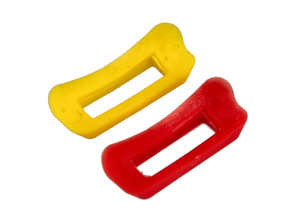 Key identification ring, Red / Yellow. Porsche 986 Boxster 2001>> / 996 2001>> - 99663734400