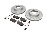 Paquete de pastillas de freno y discos de freno TRASEROS Porsche 718 ABS