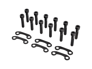 Set di bulloni e piastre di fissaggio dell'albero di trasmissione. Porsche 911 G 3.2 Carrera / 964 / 928 - 90006712301, 91133219100