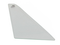 Front 1/4 window glass, Clear. Porsche 911 / 964 TARGA - 91154250440, 91154250340