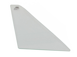 Vetro della finestra anteriore 1/4, tinta verde. Porsche 911/912 65-73 TARGA - 91154250440, 91154250340