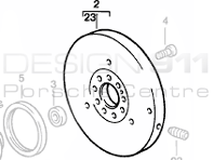 Vliegwiel. Porsche 944 1982-85