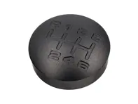 Versnellingspookknopinzetstuk, legering gegraveerd, zwart. Porsche 968 / 993 - 944424075028YR - GI993B