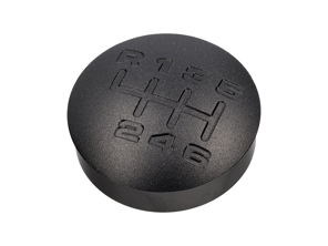 排挡杆旋钮嵌件，合金雕刻，黑色。保时捷 968 / 993 - 944424075028YR - GI993B