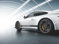 Side decorative stripes with PORSCHE logo. Porsche 991 turbo / GT2 RS / GT3 RS - 99104480165, 99104480166, 99104480167, 99104480168