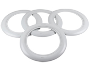 14 英寸车轮罩套件，白色。保时捷 356 - AC601214A, 8160300410